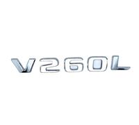 NZBZKKNBCP Apply to 3D Letters V260L V200d V220d V250d V300d V260 Emblem for Car Badge Trunk Nameplate Logo Sticker Car logo(Silver V260L)