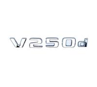 NZBZKKNBCP Apply to 3D Letters V260L V200d V220d V250d V300d V260 Emblem for Car Badge Trunk Nameplate Logo Sticker Car logo(Silver V250d)