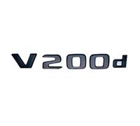 NZBZKKNBCP Apply to 3D Letters V260L V200d V220d V250d V300d V260 Emblem for Car Badge Trunk Nameplate Logo Sticker Car logo(Glossy black V200d)