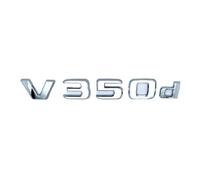 NZBZKKNBCP Apply to 3D Letters V260L V200d V220d V250d V300d V260 Emblem for Car Badge Trunk Nameplate Logo Sticker Car logo(Silver V350d)
