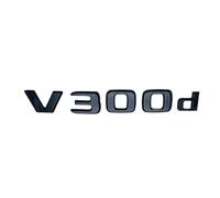 NZBZKKNBCP Apply to 3D Letters V260L V200d V220d V250d V300d V260 Emblem for Car Badge Trunk Nameplate Logo Sticker Car logo(Glossy black V300d)