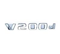 NZBZKKNBCP Apply to 3D Letters V260L V200d V220d V250d V300d V260 Emblem for Car Badge Trunk Nameplate Logo Sticker Car logo(Silver V200d)