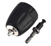 NZBZMBTTVF 3/8-24UNF 0.8-10MM Keyless Drill Chuck Clip with 1/4'' Hex Shank Rod Adapter Power Tools Accessories Drill Chuck