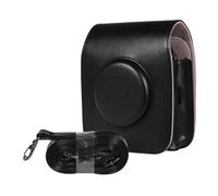 NZBZMBTTVF Camera Bag Case PU Leather Vintage Shoulder Strap Pouch Camera Protection Carry Cover Fit for FUJIFILM Instax Square SQ20 SQ10 Camera Bag(Black)
