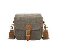 NZBZMBTTVF Vintage Canvas DSLR/SLR Camera Bag - Thick Protective Case for Camera and Lens - Water Resistant - Sling Shoulder Bag for Photography Hiking Shooting and Traveling Camera Bag(Army Green)