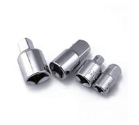 NZBZTANNAP 4pcs 1/2 Inches 1/4 Inches 3/8 Inches Silver Ratchet Socket Adapter Chrome Vanadium Steel Ratchet Socket Adapter Reducers Converter Set Socket Socket