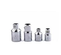 NZBZTANNAP 4pcs 1/4 3/8 1/2 Drive Socket Adapter Converter Reducer Air Impact Craftsman Socket Wrench Adapter Hand Tools Set Repair Tools Socket Socket(Black)