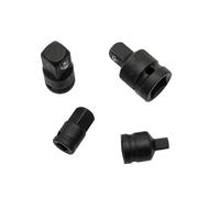 NZBZTANNAP 4pcs 1/4 3/8 1/2 Hex Ratchet Socket Wrench Socket Adapter Spanner Set Drive Converter Impact Tool 65 Steel Hand Tools Acesseries Socket Socket