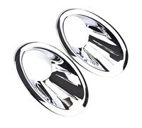 NZBZTGGKMK Chrome Front Fog Light Lamp Cover Protector Molding Bezel Trim Car Styling Compatible With Nissan Compatible With Qashqai / +2 / Compatible With Dualis 2010 2011 2012 2013 Automotive exteri