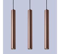 NZDY 3 Pack Super Bright Cylindrical Long Tube Pendant Lights Modern Cylinder Pipe Light Led Aluminum Hanging Ceiling Light Decoration Light for Study Living Room Bedroom (3000K-6000K),Neutral Light,