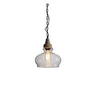 NZDY American Country Chandelier Creative Geometric Ceiling Pendant Lamp Industrial Art Pendant Light with Clear Glass Lampshade Office Bedroom Cafe Personality Bar Decor,B