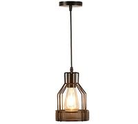 NZDY American Industrial Wind Ceiling Lamps Country Warehouse Chandelier Nordic Simple Suspension Light Retro Creative Bar Single Head Island Pendant Luminaire E27 Wrought Iron Edison Hanging Lamp