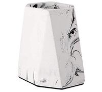 NZDY Creative Cement Pencil Holder Exquisite Office & Home Decor Little Pen Holder Stand with Non-Slip Mat Ladies Makeup Brushes Organiser Gift for Friends,White
