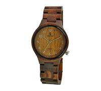 NZDY Handmade Natural Maple Wristwatch Analogue Display Lightweight Small Thin Case Wooden Watch for Women,B