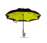 NZDY Long Handle Straight Umbrella Reverse Double-Layer Hand-Free Umbrella Male and Female Umbrella U-Shaped Umbrella,A