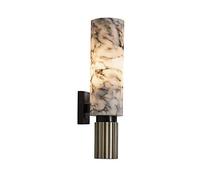 NZDY Marble Wall Lamps Creative Copper Wall Scones E27 Socket Wall Light Fitting Indoor Decor Living Room Wall Lanterns Modern Design Bedside Lighting for Bedroom Living Room Wall Mounted Light