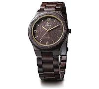 NZDY Men Wood Watches with Wooden Strap Clock Quartz Watch Man Casual Wristwatch Simple Gifts Brown,A