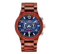 NZDY Mens Natural Wooden Watches Analog Quartz Handmade Casual Wrist Watch,C
