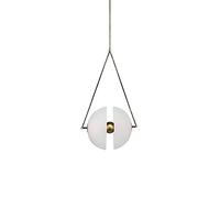 NZDY Nordic Retro Style Split Ball Shape Pendant Lighting, Led High Color Rendering Index Electroplating Chandelier, Adjustable Hanging Lamp, Creative Home Decoration Droplight