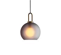 NZDY Retro Cylindrical Shape Mini Decorative Pendant Lighting, Clear Frosted Clear Glass Lampshade Chandelier, Adjustable Hanging Wire Industrial Style Hanging Lamp, E27 Bulb Base Droplight,a,s