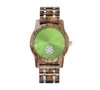 NZDY Wood Watch Men Top Brand Wrist Watches Male Clock in Wooden Gift Box Great Gifts for Him,A