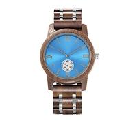 NZDY Wood Watch Men Top Brand Wrist Watches Male Clock in Wooden Gift Box Great Gifts for Him,D