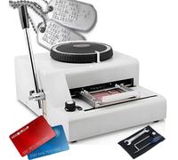 NzEupno 72 Characters Embossing Machine, Convex Embosser Manual Stamping Machine, for PVC Plastic Cards - Create Loyalty, Transport, and Credit Cards
