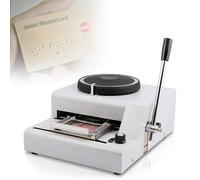 NzEupno Embosser 72 Characters Manual Embossing Machine Credit ID PVC Card VIP Code Gift Card Printer Letterpress Stamping Print Machine