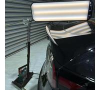 NzEupno Heavy Duty PDR Light, 6-Color Checking Reflector Line Board with Adjustable Holder, Dent Removal Lamp Tool for Auto Body Shops Black
