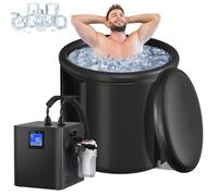 NzEupno Ice Bath Chiller & Cold Plunge Tub Kit, Cold Plunge Chiller with Built-in Pump & Filter, Upgraded Ice Pod, Cold Plunge Tub with Water Chiller for Cold Therapy