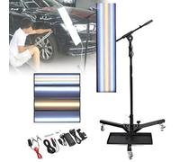 NzEupno PDR Car Dent Repair Light, Dent Reflection Line Board Light- 6-Color Adjustable LED for Car with 360° Bracket, Paintless Dent Removal Tool for Auto Body Shops & DIY