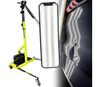 NzEupno Professional PDR Light with Adjustable Holder, 6-Color Car Paintless Dent Repair Light, Large LED Stripe Testing Lamp, Dent Reflector Board Light Green