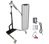 NzEupno Professional PDR Paintless Dent Repair Leveling Lamp Stand, Car Dent Reflector Pit Dent Detection Light with a Freely Adjustable Shelf, Portable Storage Black