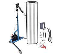 NzEupno Professional PDR Paintless Dent Repair Leveling Lamp Stand, Car Dent Reflector Pit Dent Detection Light with a Freely Adjustable Shelf, Portable Storage Blue