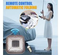 NzEupno Smart Car Cover with Solar Charging, Remote Control Automatic Full Exterior Covers, Quick and Convenient To Protect Your Car, Universal Fit for Sedan, MPV, SUV White-3L