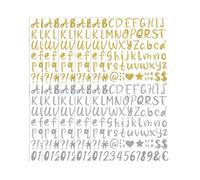 Nzexlyva 10 Sheets Letter Stickers, Alphabet Stickers, Vinyl Stickers Personalised, Self-Adhesive Waterproof Alphabet Number Decals for DIY Crafts Bottles Scrapbooking Notebook