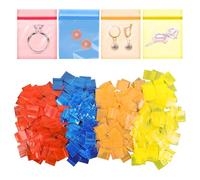 Nzexlyva 100pcs Mini Resealable Plastic Bags, Mini Zip Lock Bags, Clear Storage Pouches, 2.5x3 cm, Gripseal Bags Ideal for Jewelry Pills Snacks Crafts Coins Screws Beads Buttons & Tiny Item Storage