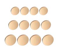 Nzexlyva 12Pcs Gold Buttons for Blazer, Metal Flat Button, Vintage Golden Replacement Button for Men Women Suit, Woolen Coat, Shirt, Jacket, Trousers, Sewing Crafts(15mm,20mm,25mm)