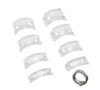 Nzexlyva 16 Pcs Invisible Ring Size Adjuster, Ring Reducer for Loose Rings, Silicone Transparent Clear Ring Size Resizer and Reducer, and It Won't Loosen Easily Hand Jewelry Size for Fit Any Rings