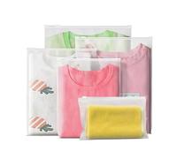Nzexlyva 25 Pcs Plastic Travel Storage Bag, Reusable Ziplock Bags, Plastic Hospital Bags Maternity Essentials, Waterproof Seal Bag Travel Accessories Space Saver Luggage Organiser Pouch