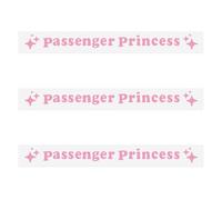 Nzexlyva 3Pcs Passenger Princess, passenger princess car accessories, Cute Funny Rearview Mirror Sticker Personalised Car Stickers, Applicable to Vehicles Mirrors Decorations for Women Girls