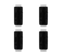 Nzexlyva 4 Pcs Black Polyester Sewing Thread, Universal for Sewing Machine & Hand Crafts Stitching, Strong and Tear-Resistant, Ideal for All Fabrics, Materials and Seams Embroidery Thread