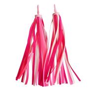Nzexlyva Bicycle Handlebar Streamers, Bicycle Tassel Ribbon, Bike Grips Tassels Ribbons Kids Bike Accessories, Children Scooter Streamers Easy Attach to Bike's Handlebars
