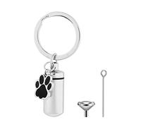 NZHBOAM Pet Urns, Ashes Keepsakes, Pet Memorial Ashes Jewellery, Cremation Jewellery, Keychain Dog Urns For Ashes Keep-sake, Dog Keyring Urns Cylinder With Funnel Tool For Memorial Pet Cremation