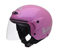 NZI Helix II Jr Metallic Casco Da Moto, Rosa, 50-51