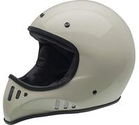 NZI Mad Carbon Open Face Motorbike Helmet, Gloss Bone, Size Large