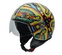 NZI Zeta Motorcycle Helmet, Virgen de Guadalupe Fractal, 54