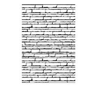 NZJ Merry Christmas Wall Brick Clear Stamp Background Transparent Silicone Stamp Rubber Stamp for Scrapbook Journal Card Making