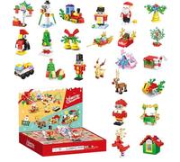 Nzkeuf 24 Term Mini Blocks Gift Set, 24 Piece Surprise Box, Small Model Toy Gift, Building Bricks Kit, Mini Building Block for Kids 6 7 8+ Gift