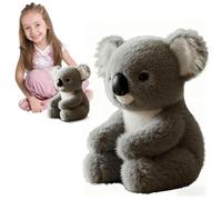 Nzkeuf 25cm Gray Koala Plush Toy, 9.8" Adorable Soft Stuffed Koala Bear for Kids and Baby, Soft Emotional Support, Safe & Washable, Gift for Kids Girls Christmas